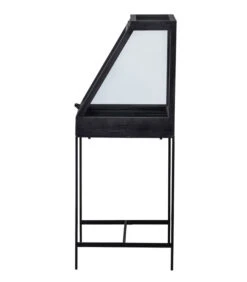 Dido Glazen Kastje - Hout - Zwart - 109x65x45 -Meubels Voor Thuis fd8b1f95358d4d8d83e0b4d5e89f7fb6